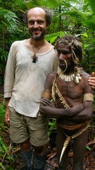Papua-Stromoví lidé-kmen Kombai